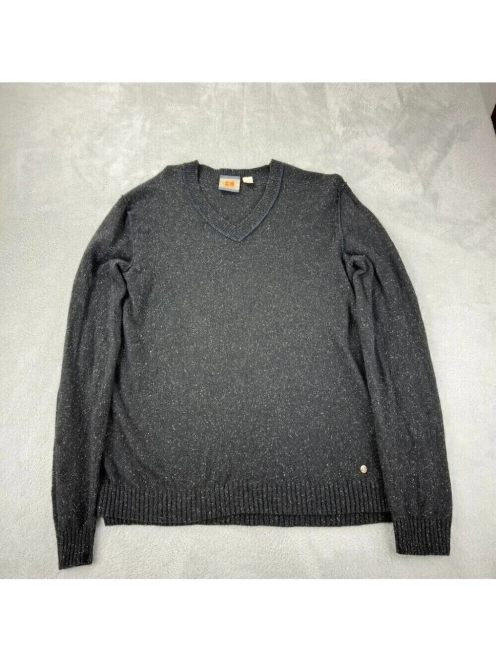Hugo Boss Orange Men's Large Wool Blend V Neck Sweater Romania